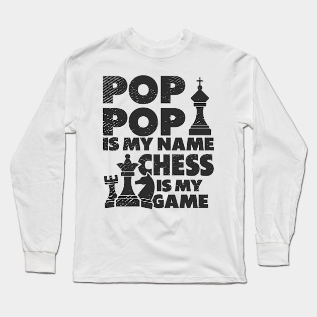 Chess Lovers Board Games Grandpa Chess Players Long Sleeve T-Shirt by Tom´s TeeStore